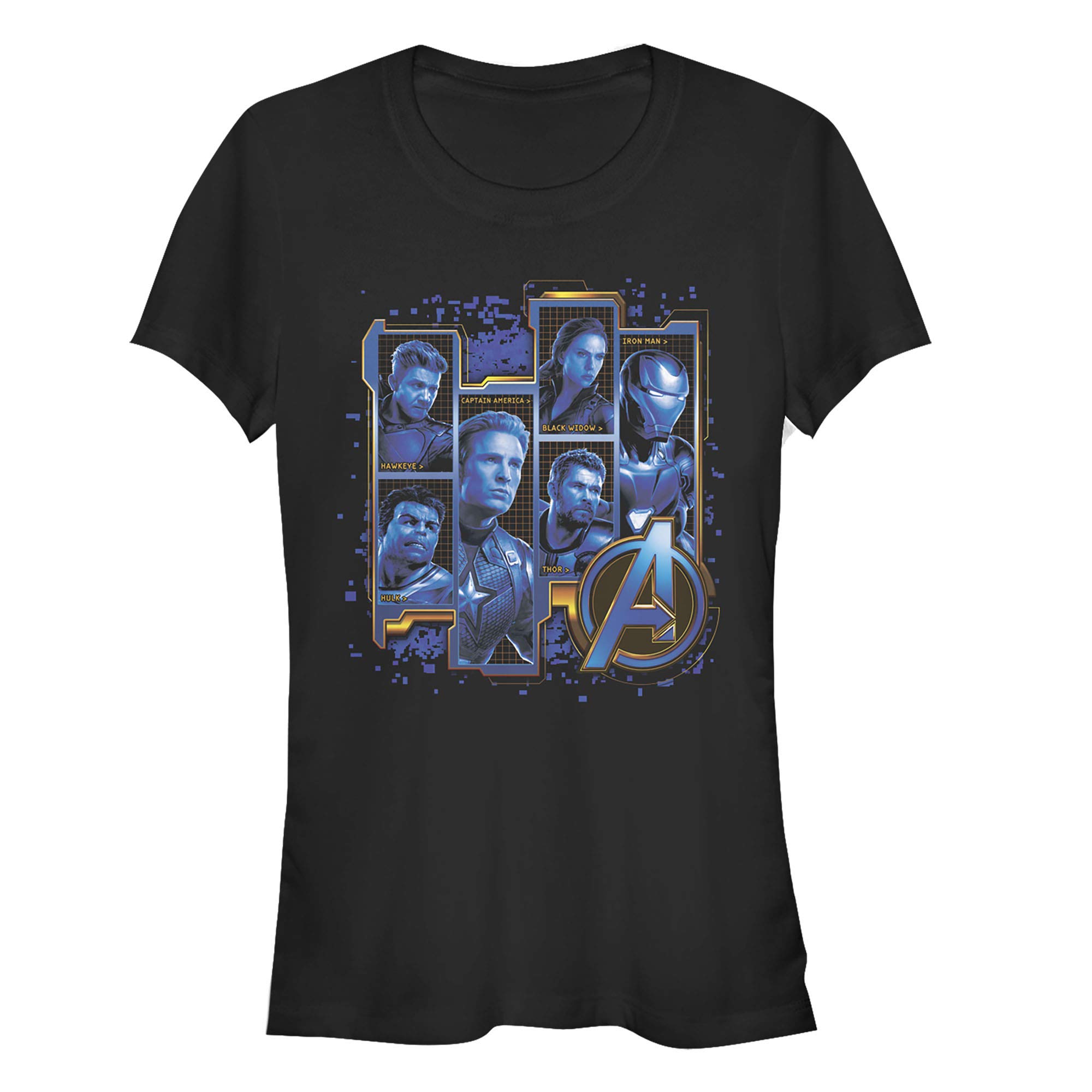 Marvel Avengers: Endgame Kids Hero Tech Frames Graphic T-Shirt for Boys & Girls - Superhero Costume Party, Cosplay & Everyday Wear