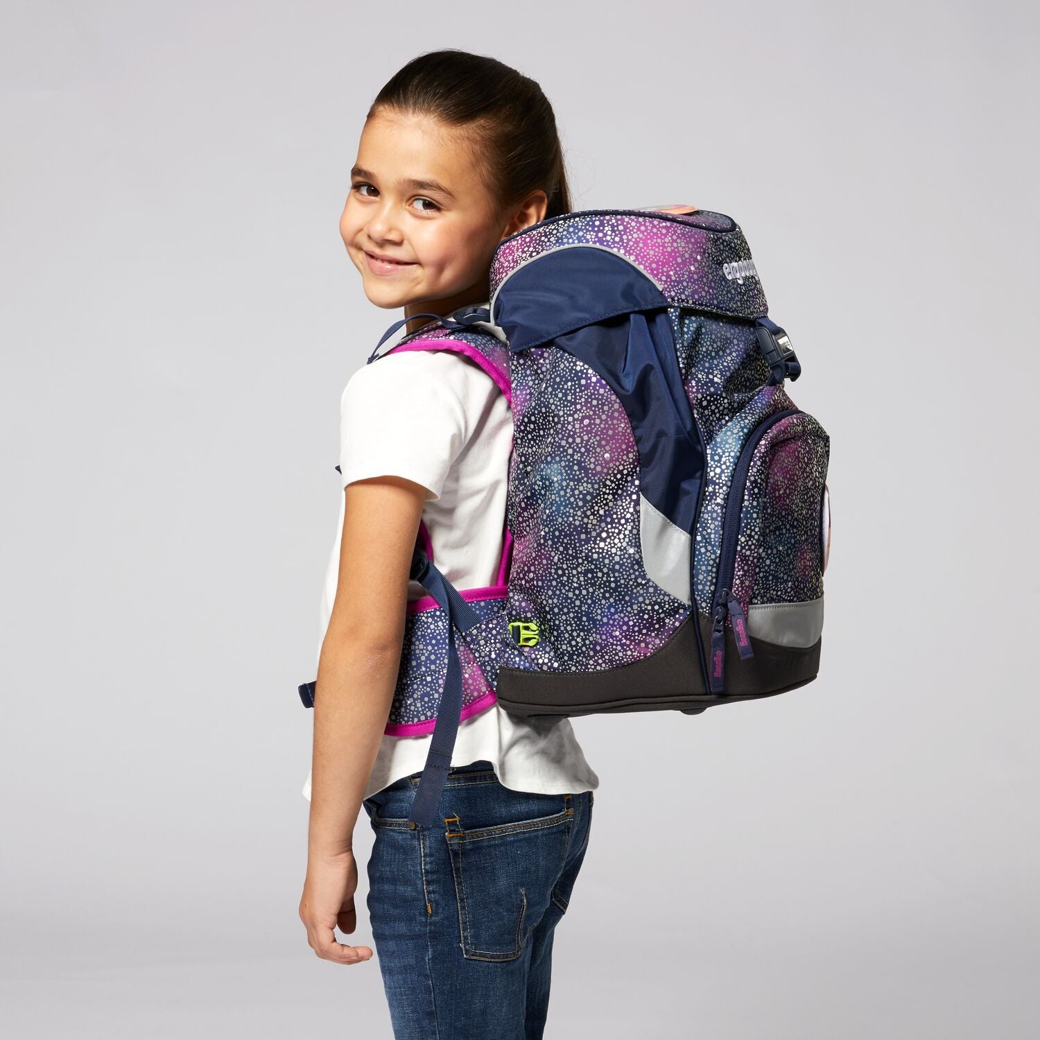 Ergobag Prime School Backpack - Bearlaxy Limited Edition | Lightweight & Durable Kids Bookbag for School, Travel & Daily Use