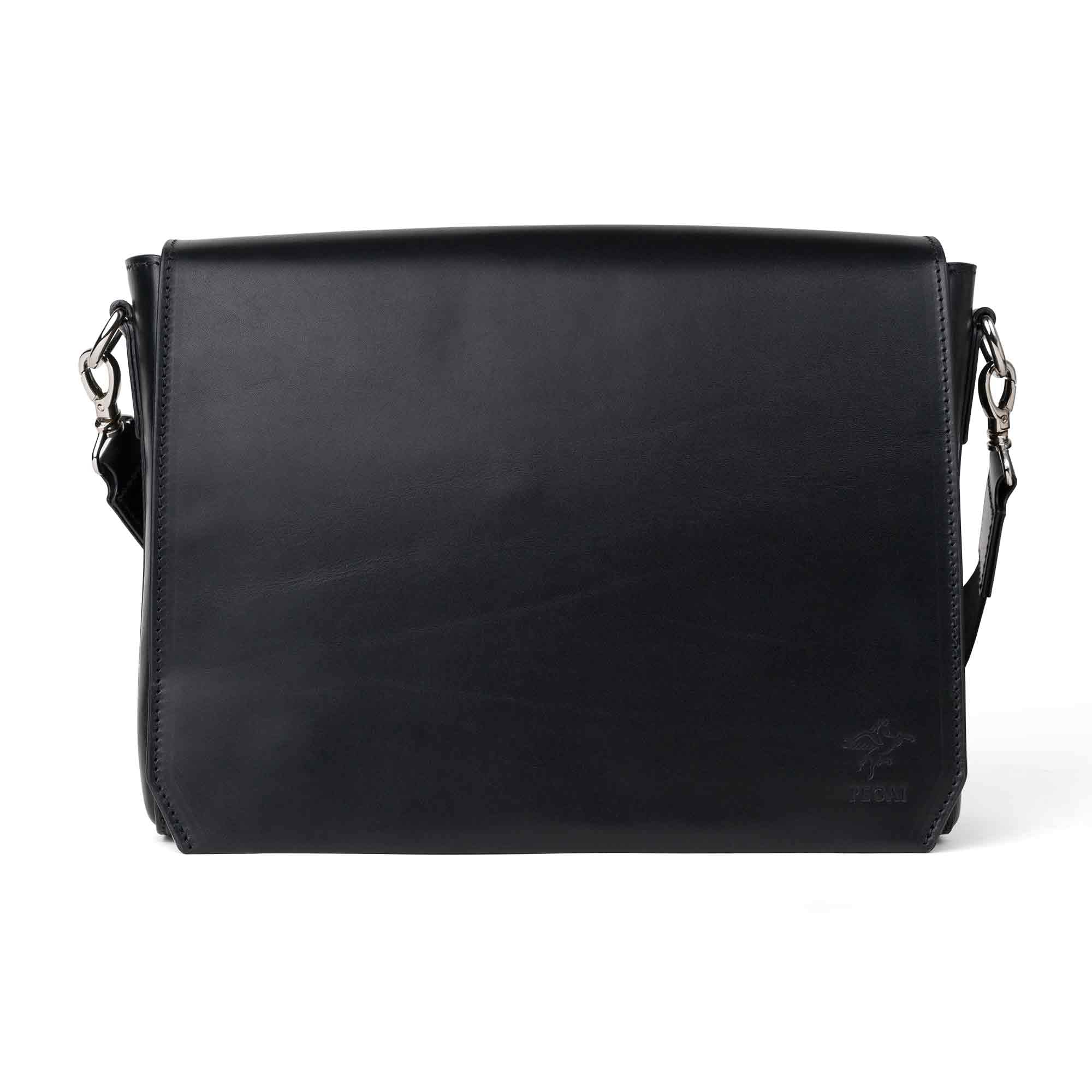 Premium PEGAI Genuine Leather Handmade Messenger Bag for Men & Women - 13