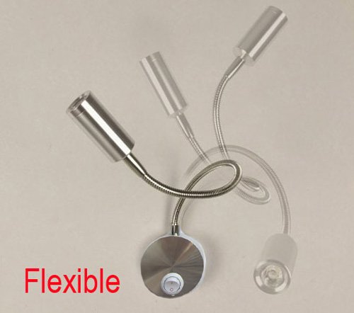 3W High Power LED Wall Picture Light with Flexible Pipe - On/Off Switch - Perfect for Artwork, Gallery, and Home Decor Lighting