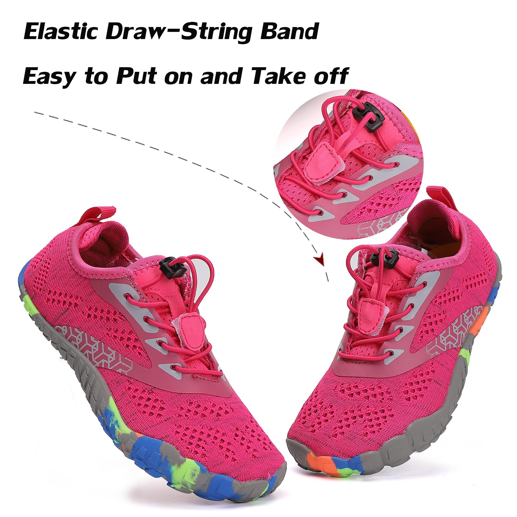 **DimaiGlobal Kids Barefoot Shoes for Boys & Girls - Lightweight Trail Running Sneakers for Toddler, Little & Big Kids - Perfect for Outdoor Play, Sports & Everyday Comfort**