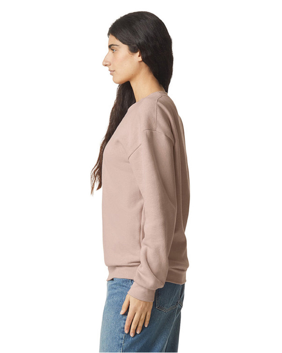 American Apparel RF496 Unisex ReFlex Fleece Crewneck Sweatshirt | Soft Comfort Pullover for Men & Women | Perfect for Casual Wear, Gym, and Outdoor Activities