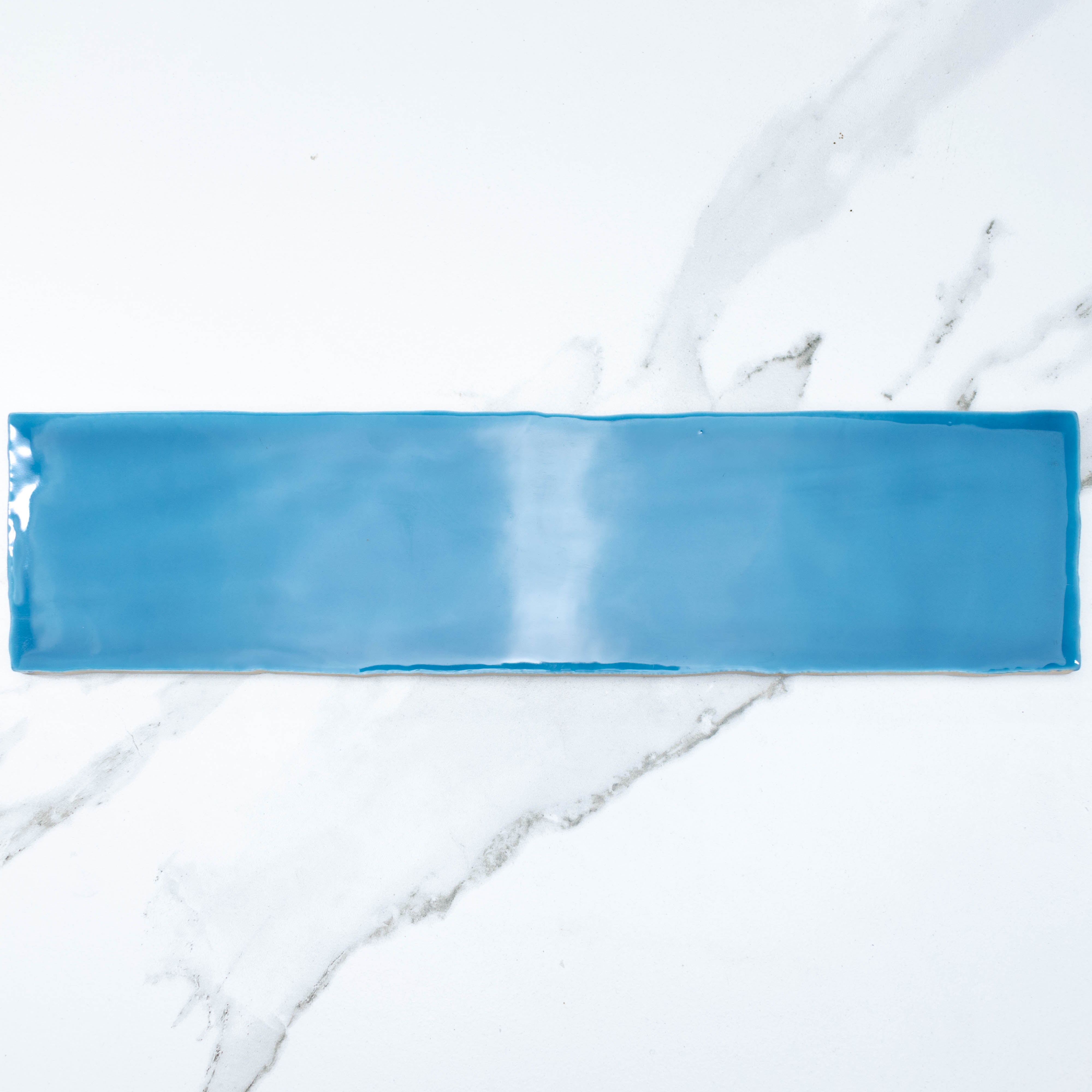 Manhattan Denim 75x300 Glossy Ceramic Subway Tile - Perfect for Kitchen Backsplash, Bathroom Walls & Modern Interior Design