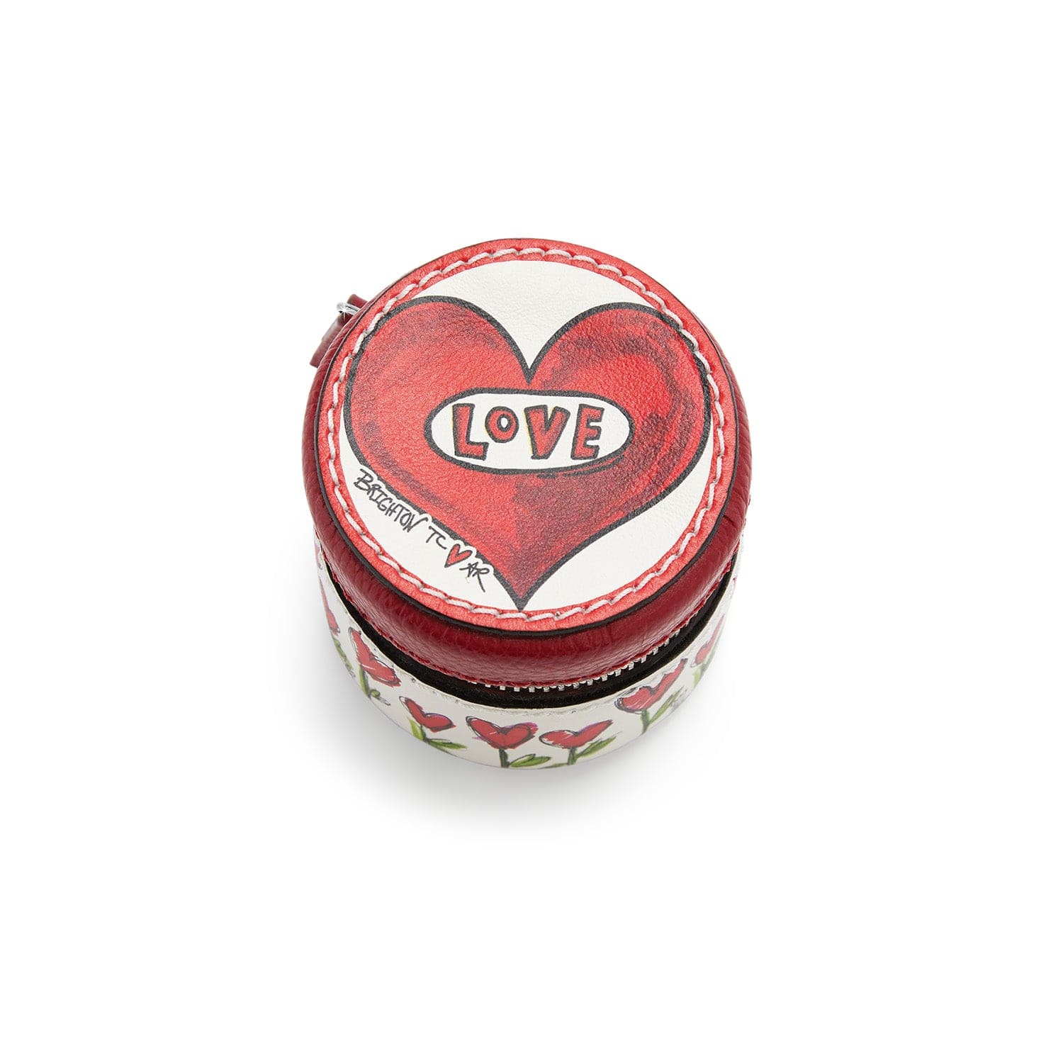 Love Tweet II Round Jewelry Box - Elegant Gift Box for Necklaces, Rings & Keepsakes | Perfect for Valentine's Day, Anniversaries & Bridal Jewelry Storage
