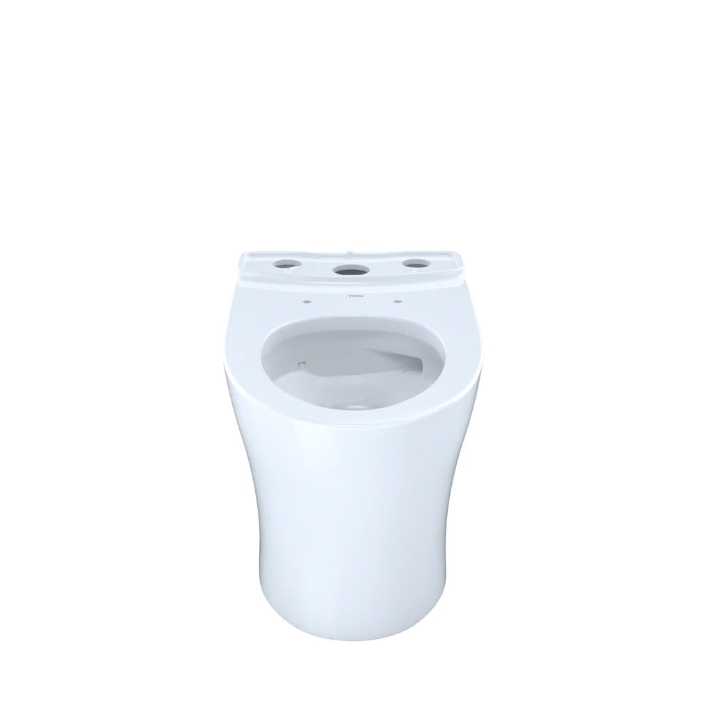 TOTO CT446CEFGN#01 AQUIA IV Elongated Universal Height Skirted Toilet Bowl in Cotton White - Perfect for Modern Bathrooms & Water-Efficient Homes