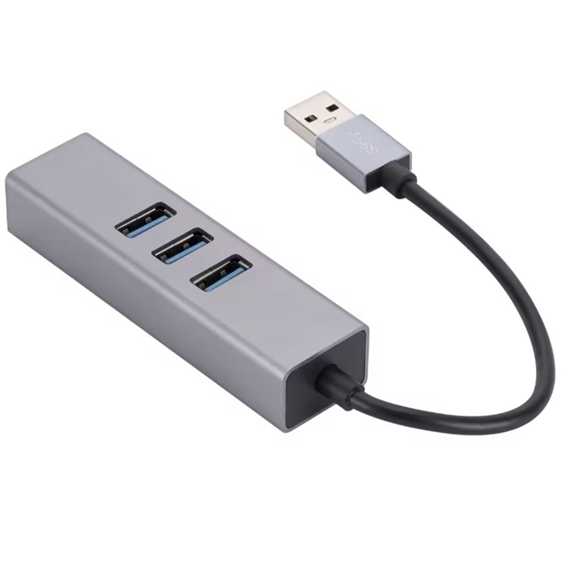 USB 3.0 to RJ45 Ethernet Adapter with 3-Port USB Hub - High Speed Internet & Data Transfer for Laptop, Desktop, Gaming & Home Office Use