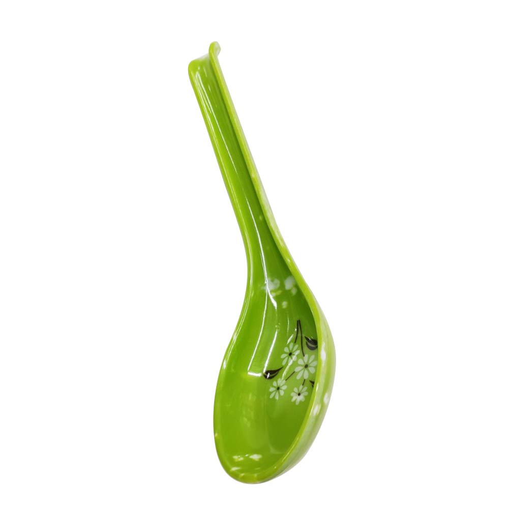 3-Piece Drop-Resistant Heat-Resistant Hook Spoon Set - Durable Soup Spoons, Imitation Ceramic Tableware for Kitchen & Dining - Perfect for Hot Soups, Stews, and Serving Dishes