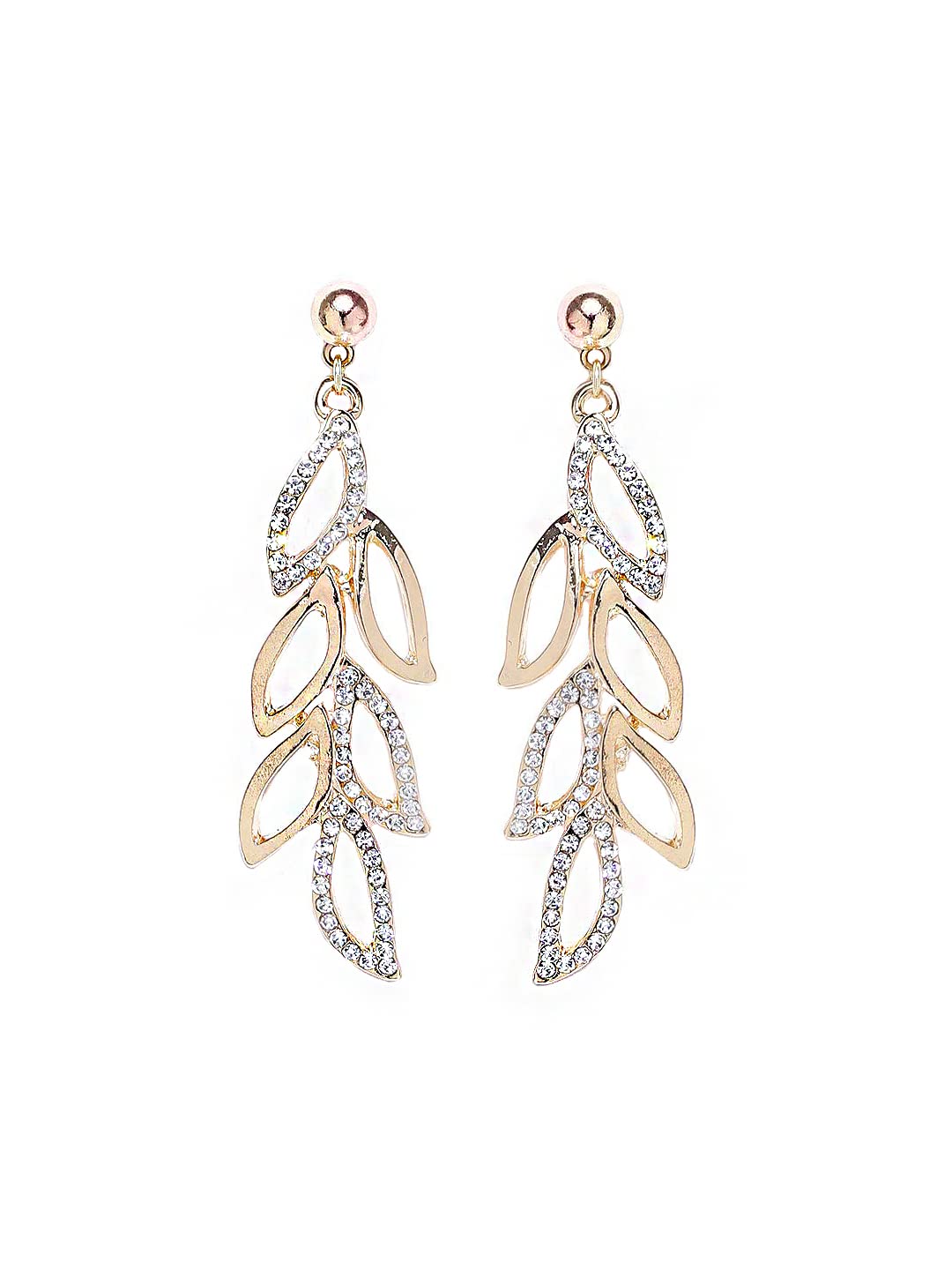 Elegant Yellow Chime Drop Earrings for Women | Multicolor Crystal & Opal Oval Dangle Earrings | Rose Gold Plated Fashion Jewelry | Perfect Birthday & Anniversary Gift for Her | Ideal for Parties, Weddings & Everyday Wear