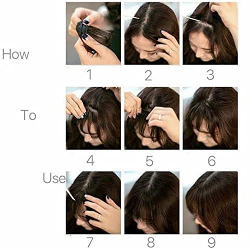 Natural Color Thin Clip-in Front Hair Bangs Fringe Extension Piece for Women – Perfect for Cosplay, Daily Wear & Hairstyling