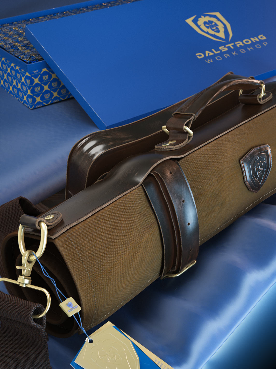 Dalstrong Nomad Series XL Knife Roll - Premium Chef Knife Storage Case for Professional & Home Cooks - Perfect for Travel, Culinary School & Kitchen Organization