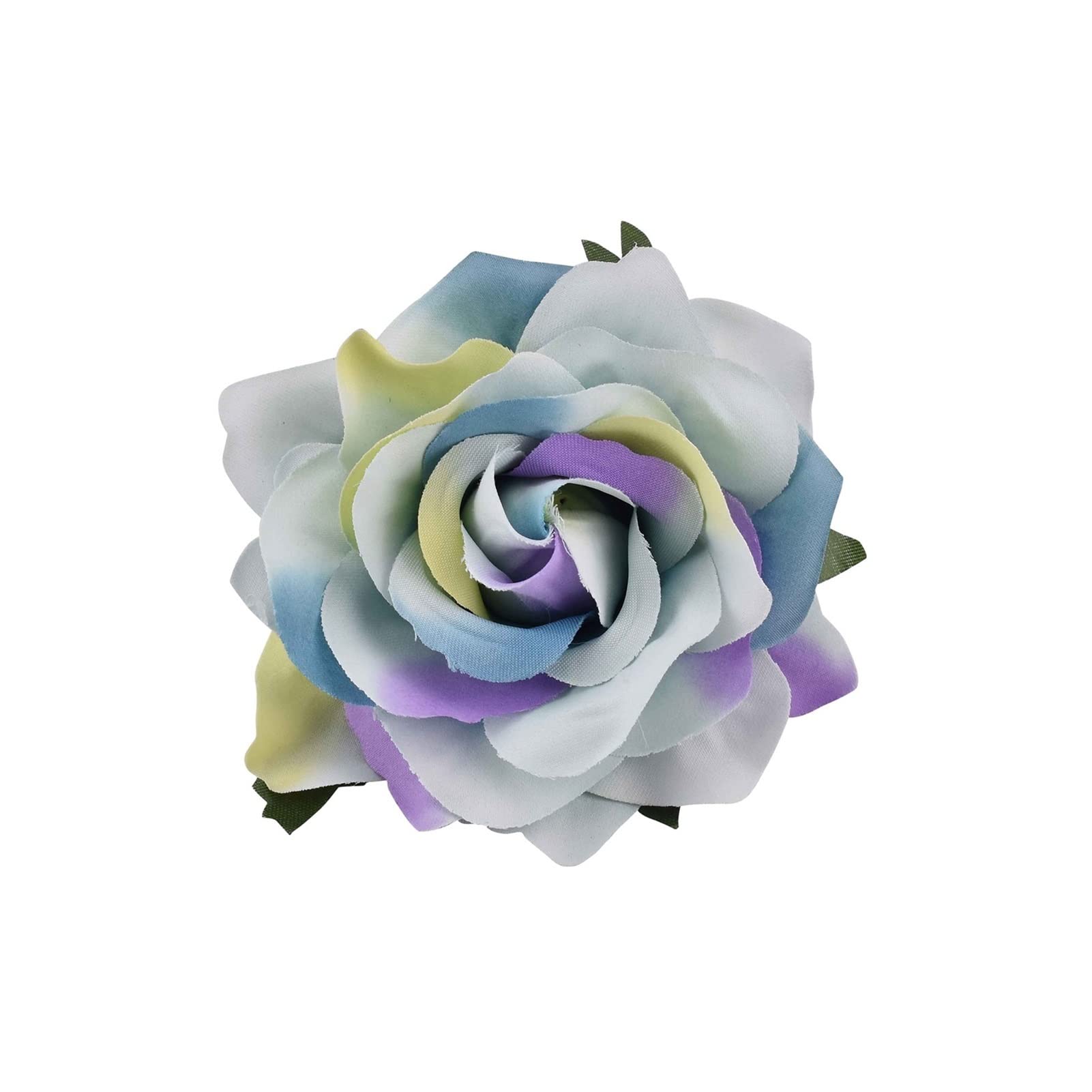 30 Pieces 9cm Large Artificial Silk Roses - Gradient Blue Fake Flowers for Wedding Decorations, DIY Garland, Scrapbooking, Gift Boxes & Craft Projects - Perfect for Bridal Shower, Home Decor and Party Centerpieces