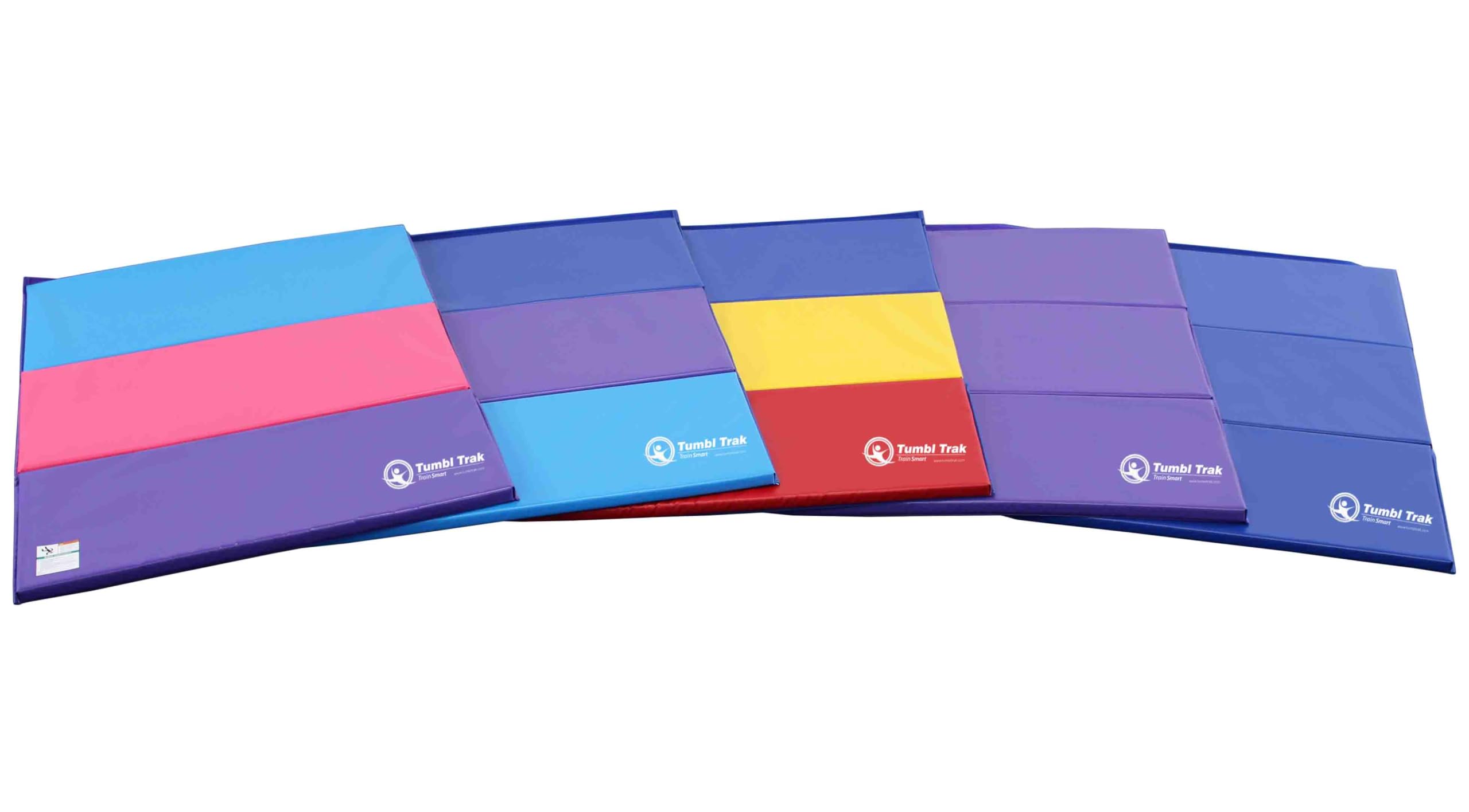 Tumbl Trak Folding Gymnastics Mat - Portable Tumbling Panel for Home & Gym Training - Perfect for Kids, Cheerleading & Gymnastics Practice