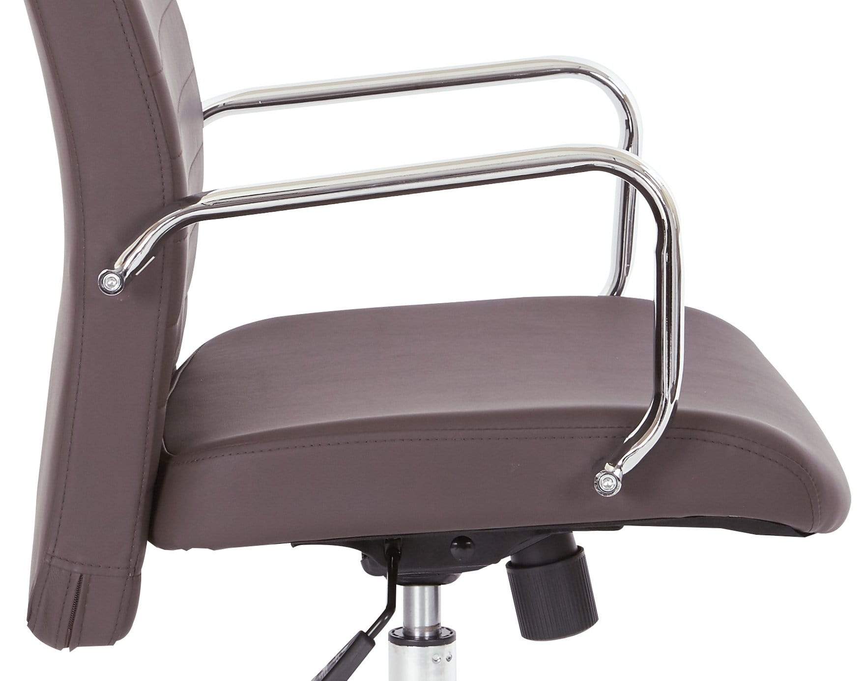 Office Star Work Smart™ Mid Back Managers Chair [EC51832MC] - Ergonomic Office Chair with Adjustable Height & Lumbar Support for Home & Business Workspaces