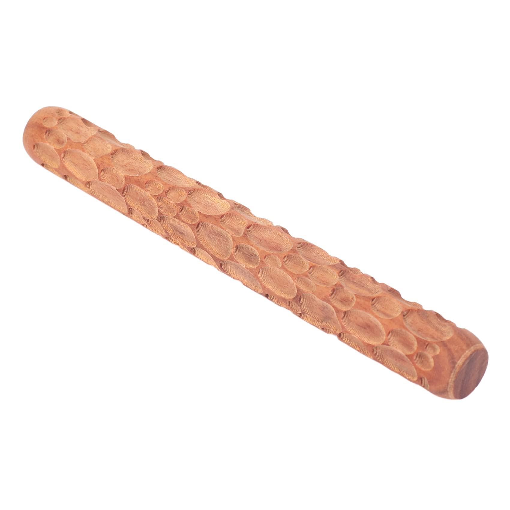 GGBEST Wooden Clay Stamp Roller - Handheld Ceramic Tool for Embossing Cobblestone Texture on Clay, Pottery & DIY Crafts | Perfect for Sculpting, Pottery Making & Art Projects