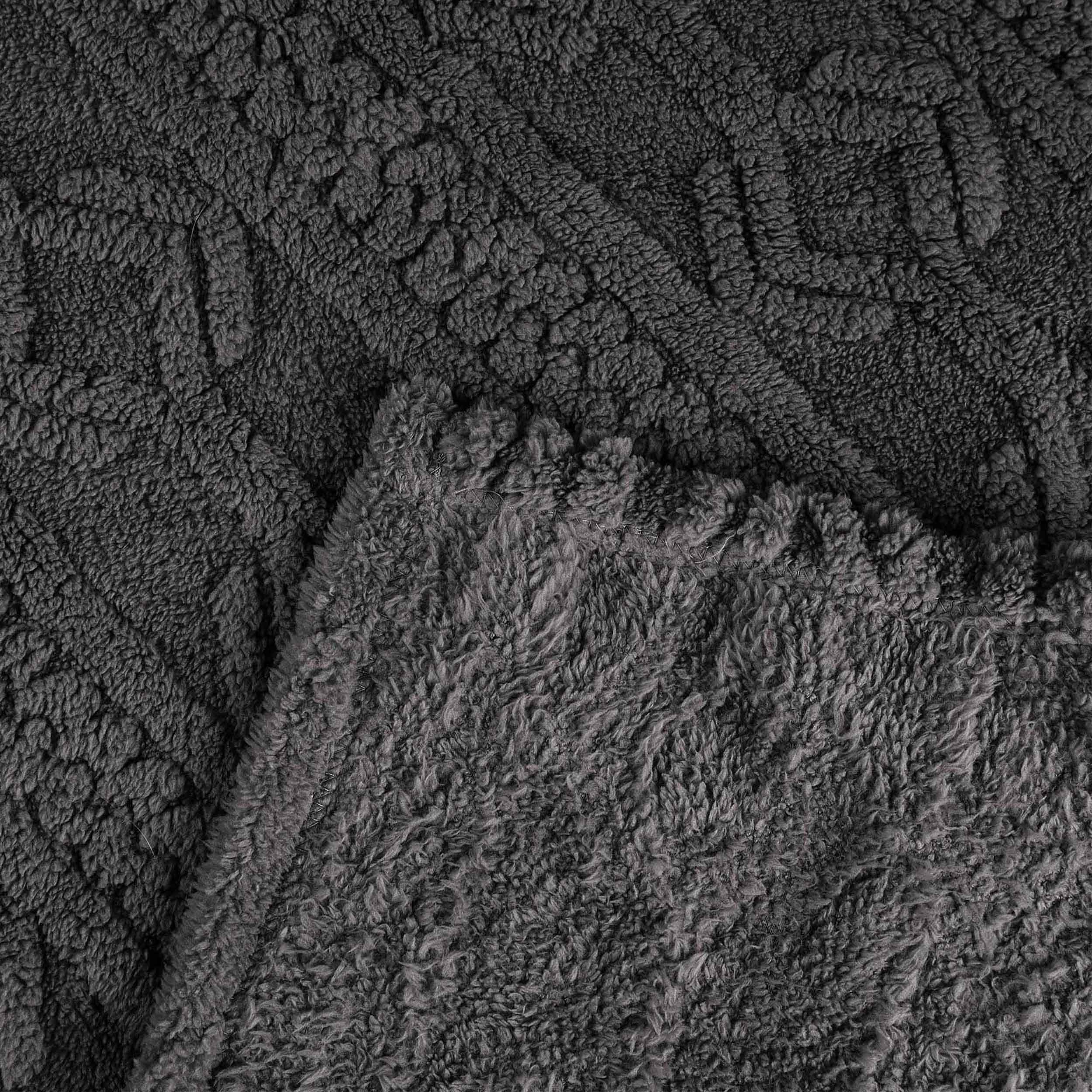 Arctic Boho Jacquard Plush Fleece Blanket - Ultra Soft & Warm Winter Throw for Couch, Bed, Sofa - Perfect for Home Decor, Cozy Nights & Gift Giving