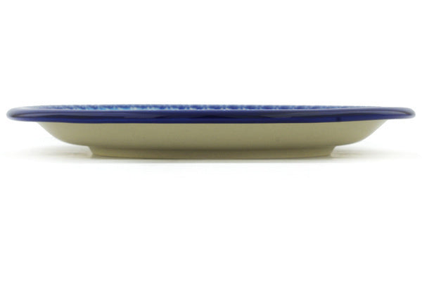 10-Inch Bold Blue Poppies Ceramic Dinner Plates - Elegant Tableware for Fine Dining, Dinner Parties & Everyday Use