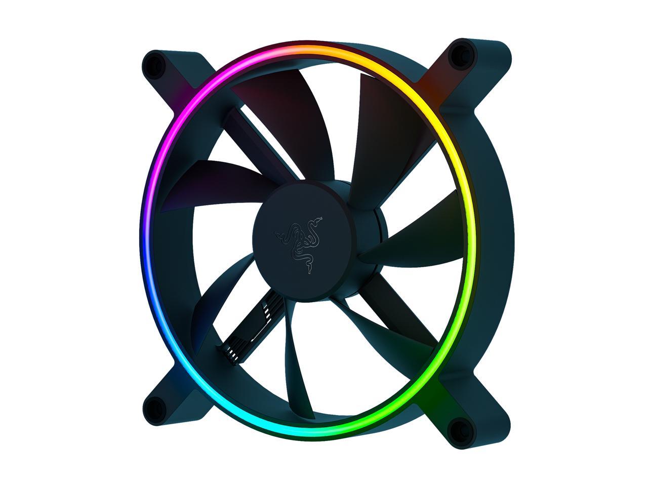 Razer Kunai Chroma RGB 120mm PWM Fan 3-Pack - High Performance PC Cooling for Gaming Rigs & Workstations