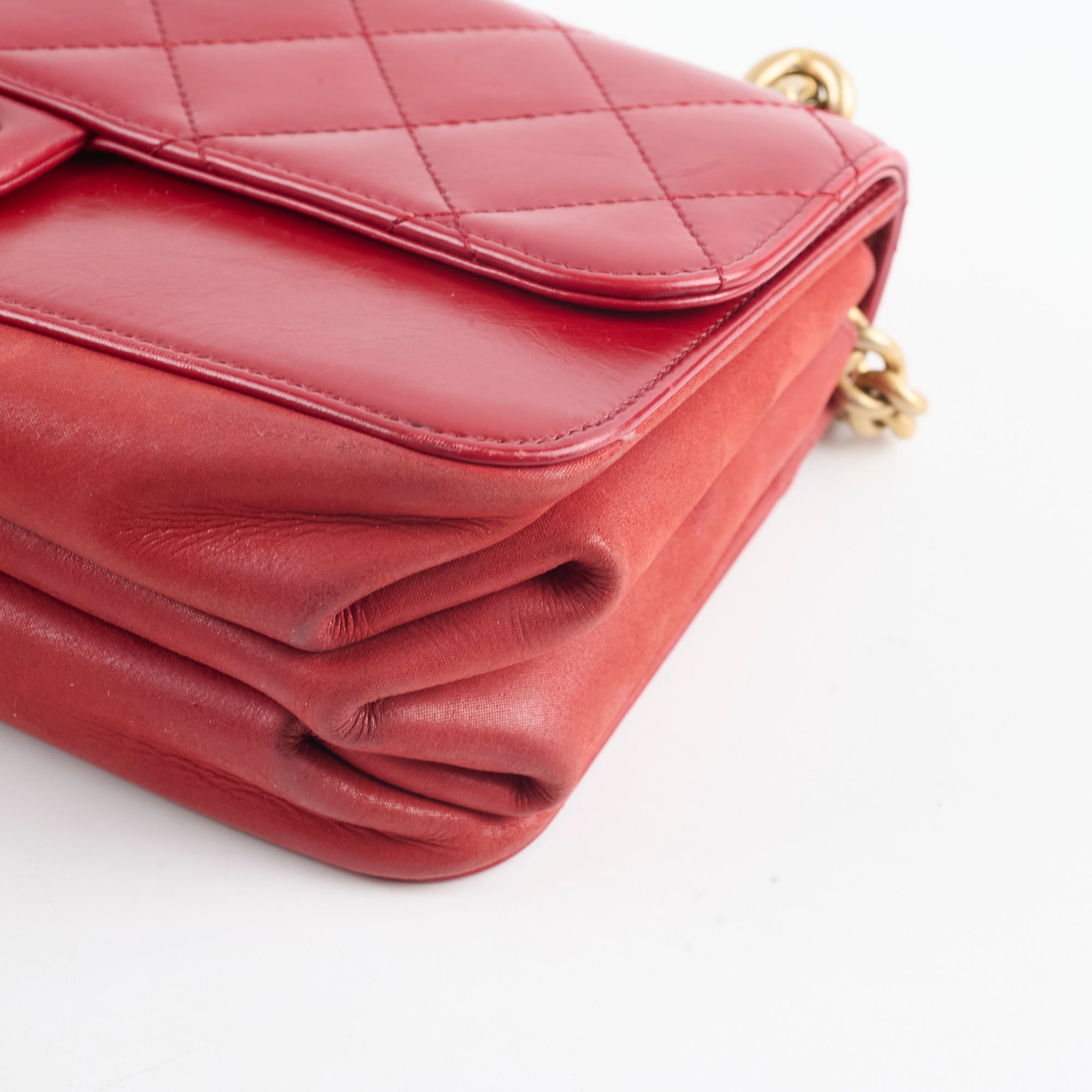 Chanel Classic Flap Bag in Seasonal Red Calfskin Leather - Perfect for Parties, Dates & Special Occasions