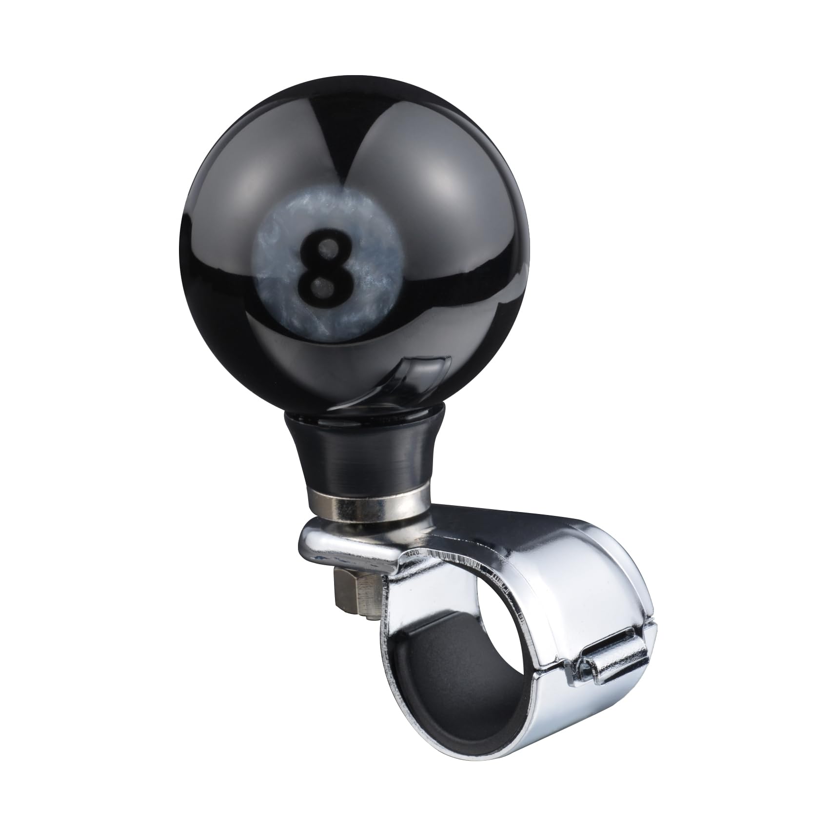 Lunsom Steering Wheel Spinner Knob - Black Suicide Spinner Power Knob for Easy Turning, Billiard Ball Handle Car Accessory | Perfect for Truck, Bus & Wheelchair Driving Assistance