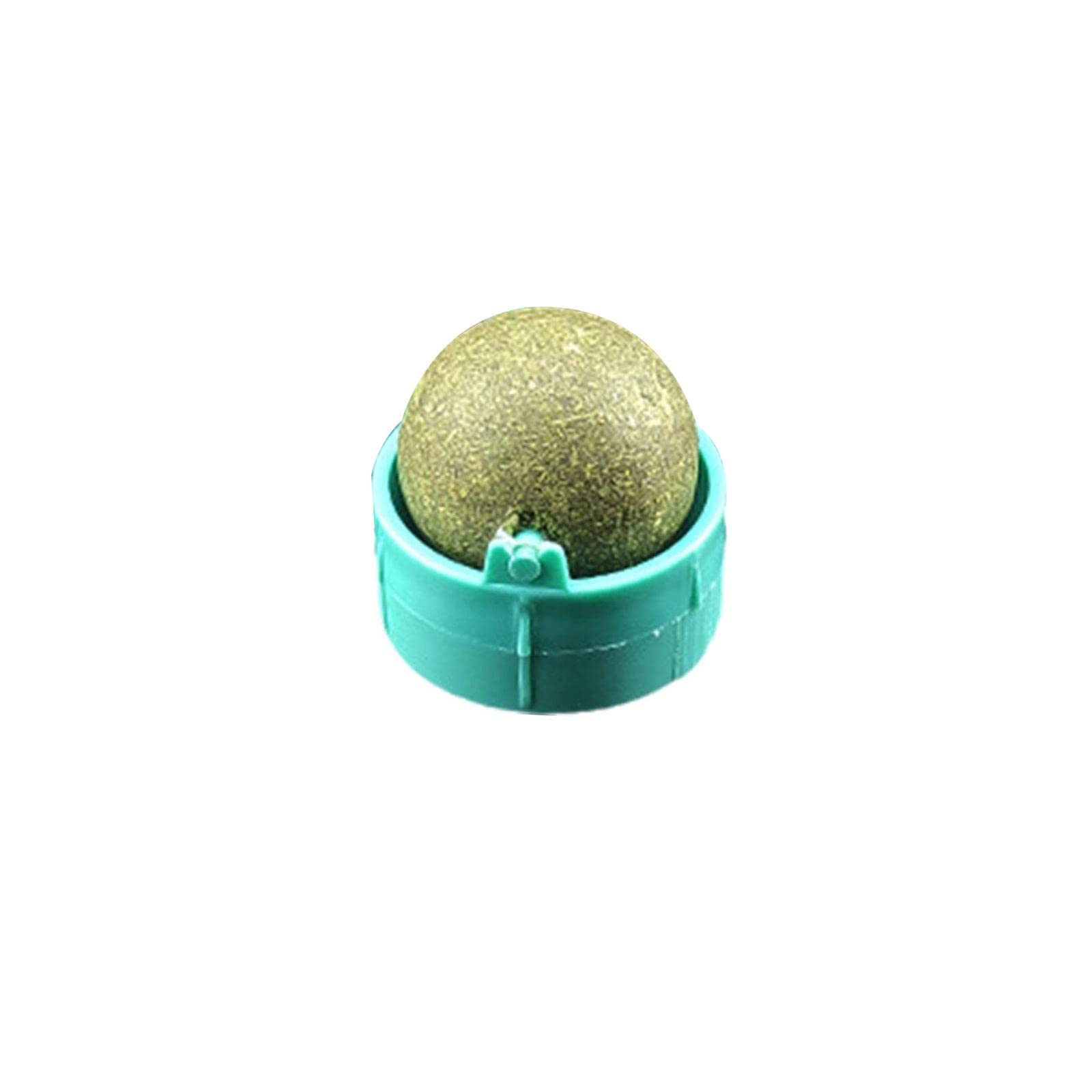 Natural Catnip Balls for Cats - Edible & Healthy Cat Licking Treats with Dental Benefits | Interactive Wall Roller Toy for Kittens & Adult Cats | Promotes Teeth Cleaning & Playtime Fun