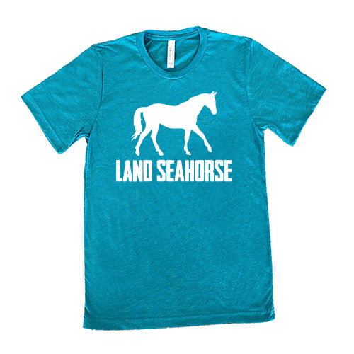 Stylish Unisex Land Seahorse Print T-Shirt - Casual Comfort Fit for Men & Women - Perfect for Beach Outings, Summer Vacations, and Everyday Wear