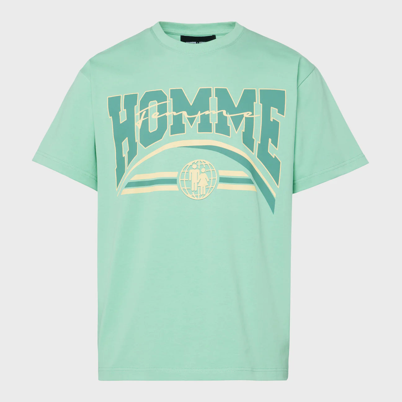 Men's & Women's Global Logo Graphic Tee in Green - Casual Streetwear for Everyday Outfits