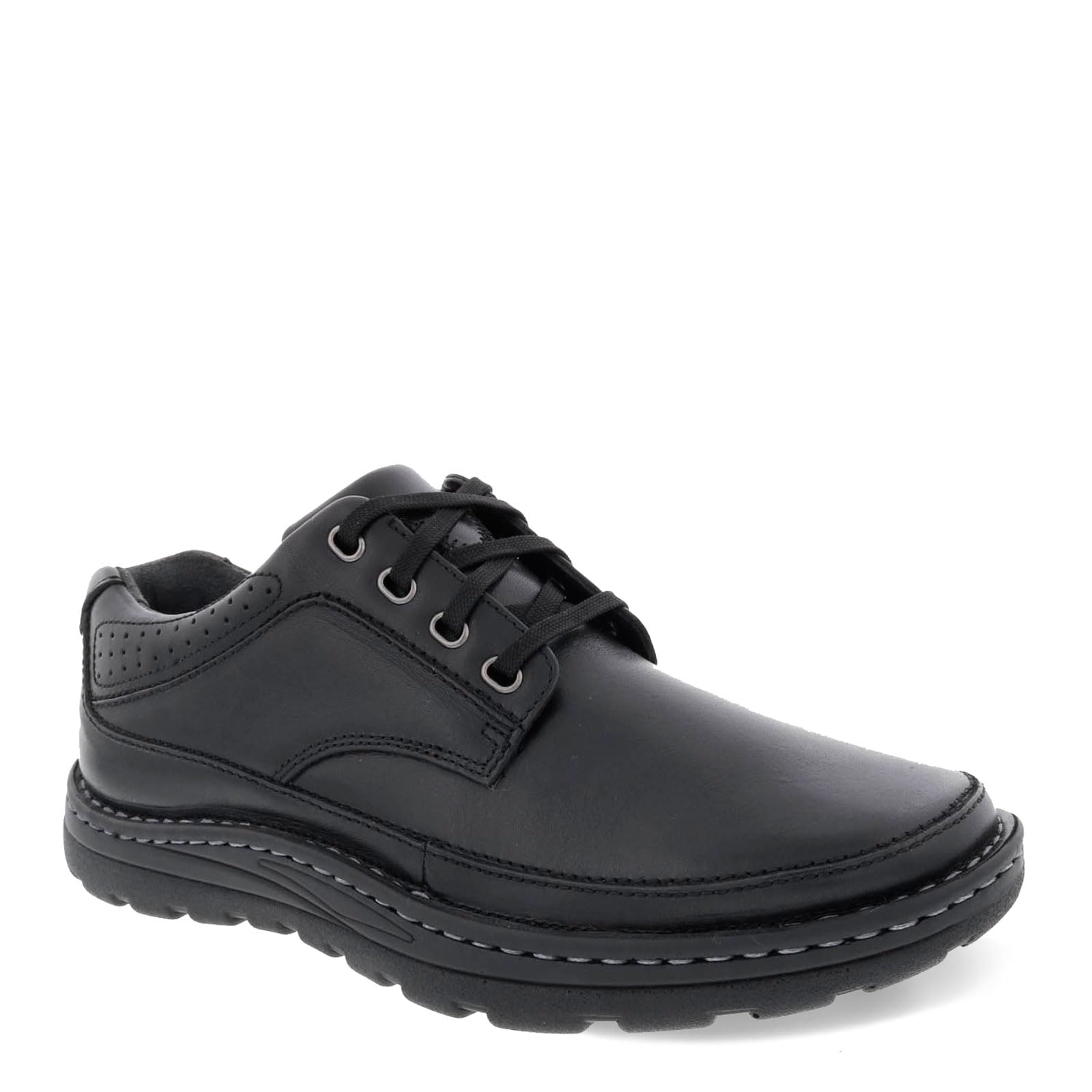 Drew Toledo II Black Leather Men's Shoes Size 12 6E (Extra Extra Wide) - Comfortable Wide Fit for Work, Casual & Outdoor Activities