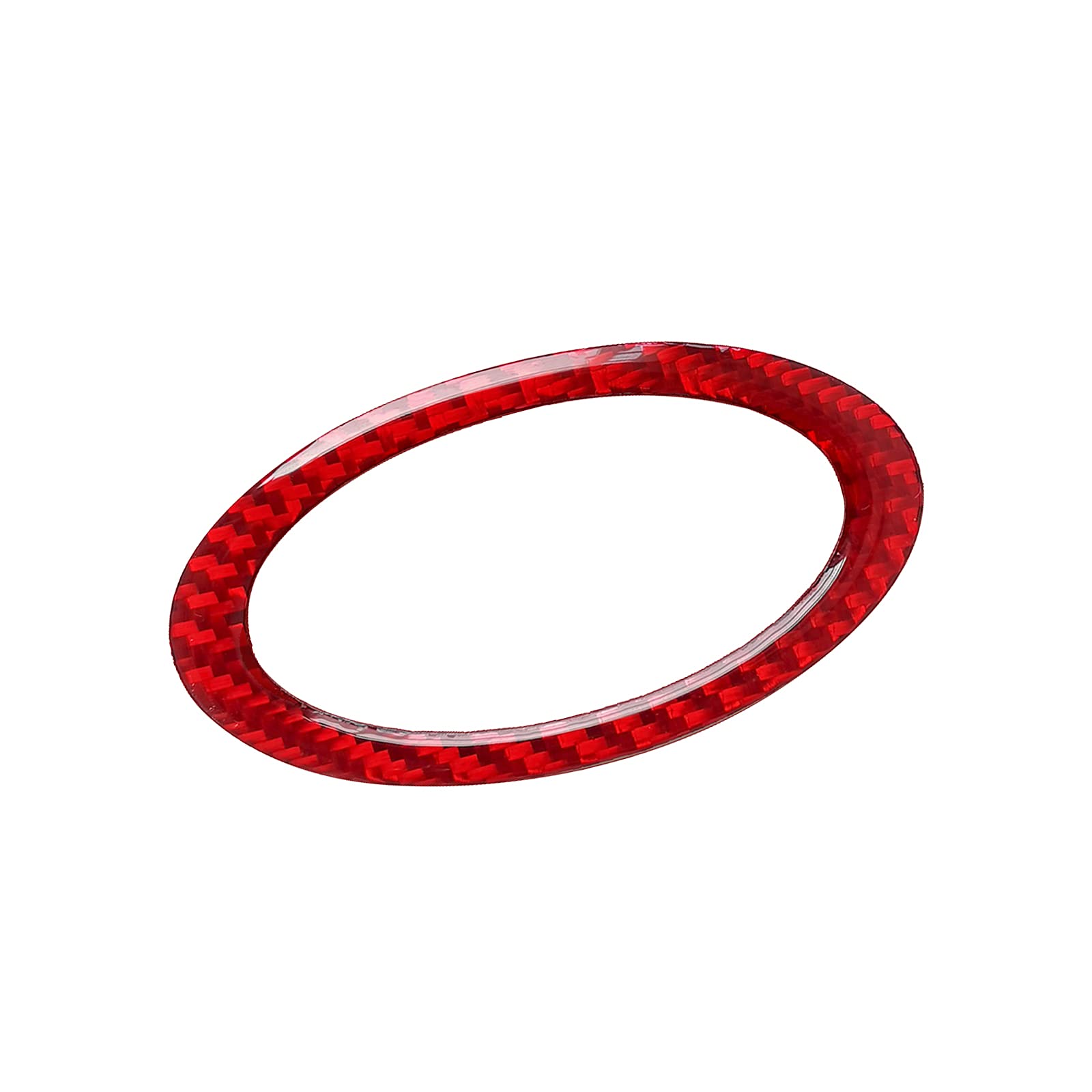 Kia Steering Wheel Logo Cap - Carbon Fiber Emblem Badge for Car Interior Upgrade