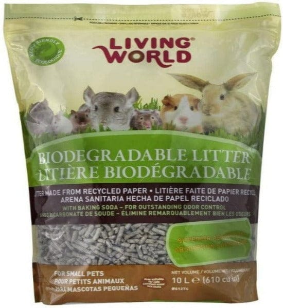 Living World Biodegradable Small Animal Litter - Eco-Friendly Hamster, Rabbit & Guinea Pig Bedding - Perfect for Cages, Hutches & Indoor Pet Homes