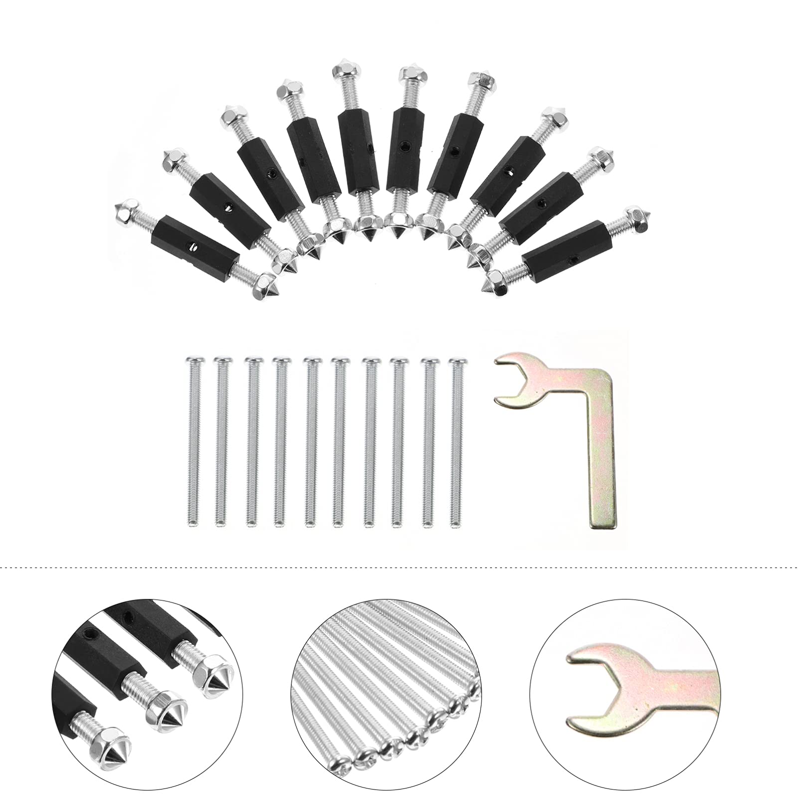 DOITOOL 10-Piece Outdoor Electrical Box Repair Kit - Wall Plate Junction Box Restorer, Switch & Socket Adjustable Wrench, Hotfix Tools for Electricians & DIY Home Improvement (Ideal for Outdoor Wiring, Electrical Maintenance & Socket Replacement)