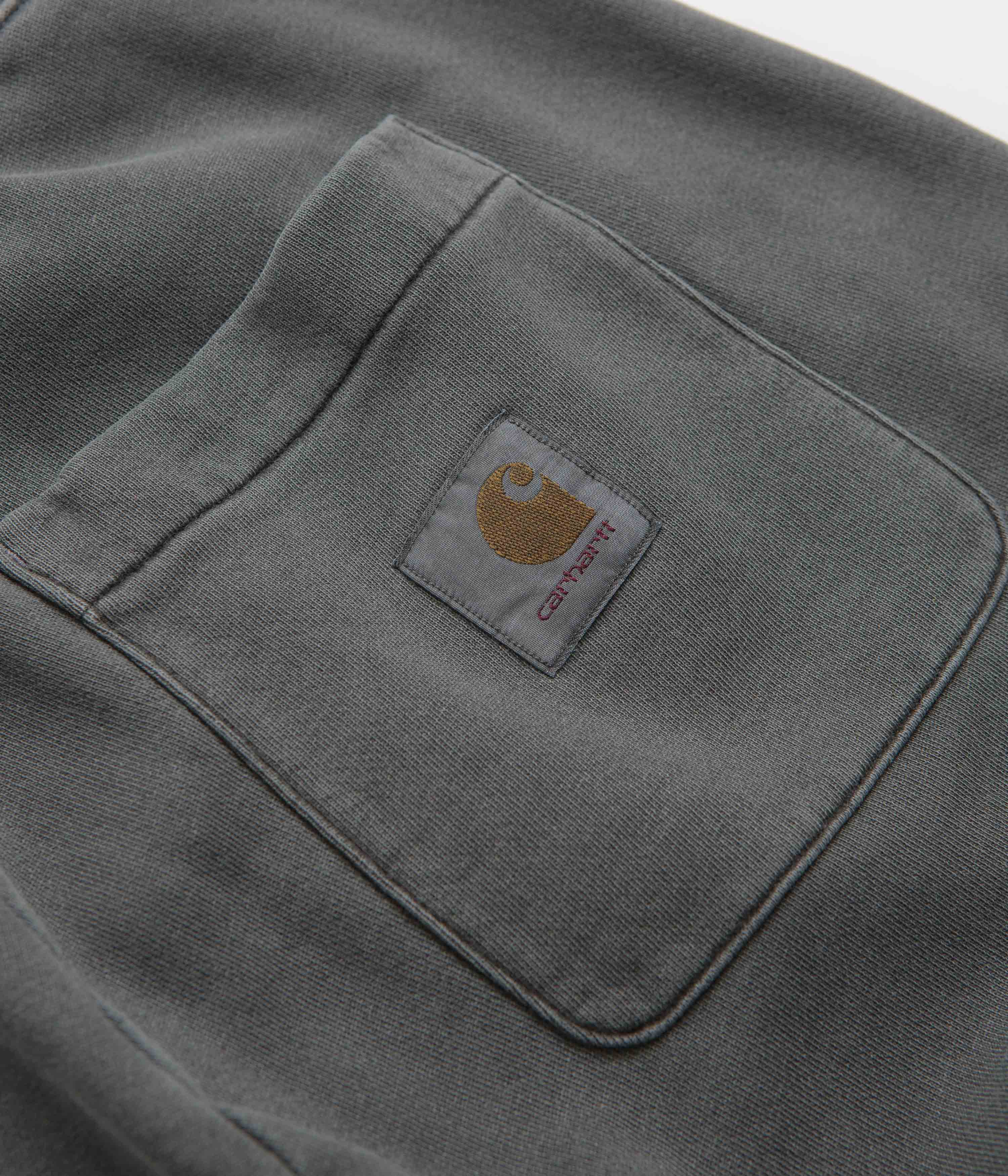 Carhartt Nelson Sweatpants for Men - Comfortable Graphite Gray Joggers with Elastic Waistband - Perfect for Gym, Lounge & Casual Wear