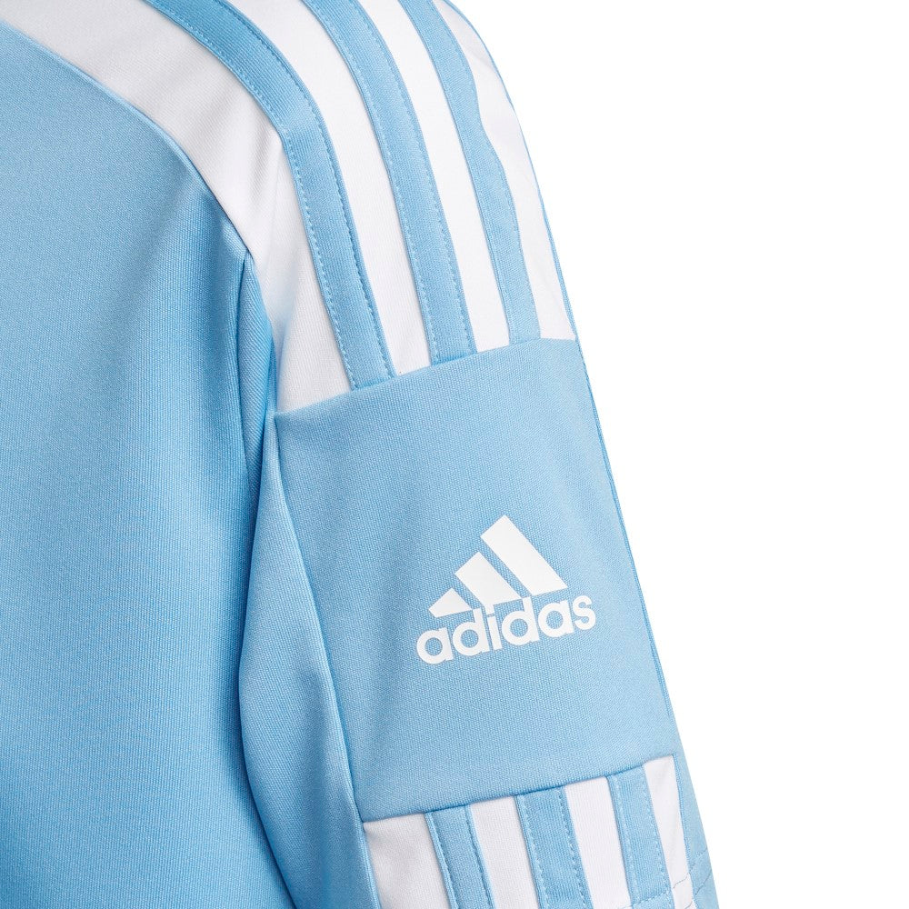 Adidas Youth Squadra 21 Soccer Jersey - Light Blue & White - Breathable Performance Shirt for Kids - Perfect for Training & Match Play