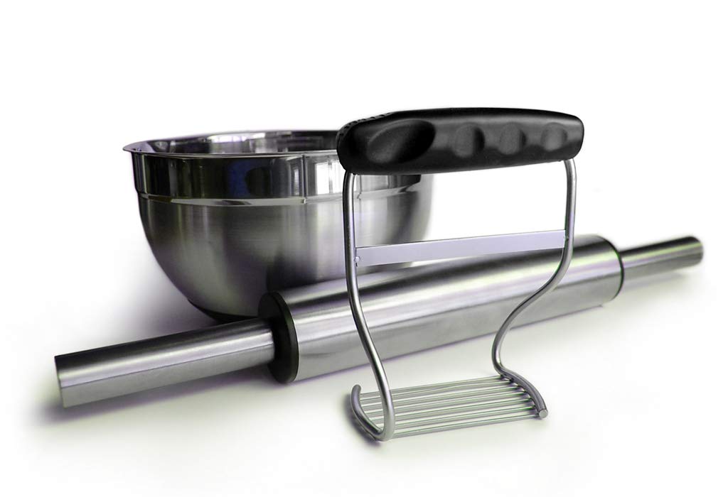 Premium Stainless Steel Pastry Cutter & Dough Blender - Ergonomic Handle for Effortless Baking - Perfect for Pies, Cookies, and Pastry Dough - Ideal for Home Bakers and Professional Chefs