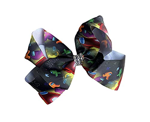Among Us Inspired Hair Bows - Cute Game Character Hair Accessories for Kids & Cosplay | Perfect for Birthday Gifts, Costume Parties & Everyday Wear