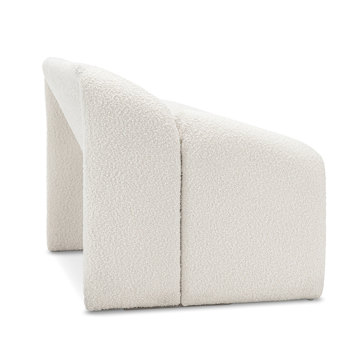 Billie Groove Boucle Armchair - Modern Upholstered Accent Chair for Living Room, Bedroom & Office - Cozy & Stylish Seating Solution
