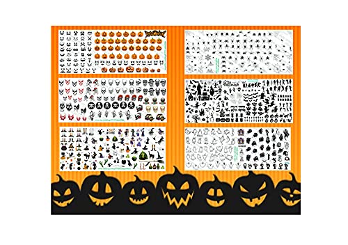 Halloween Nail Decals - Jack-O-Lantern Waterslide for Party