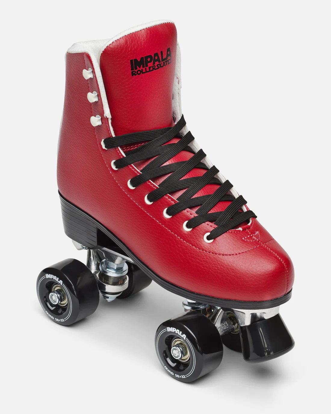 Impala Rollerskates for Women - Cherry Red Quad Roller Skates for Outdoor & Indoor Skating - Perfect for Rinks, Parks & Roller Derby