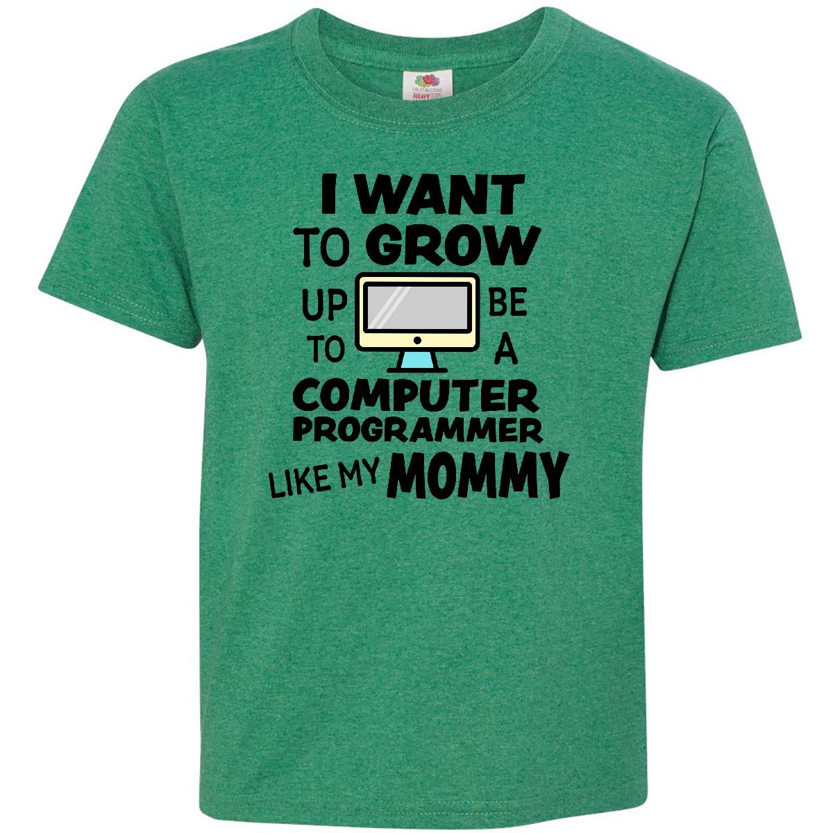 Inktastic 'I Want to Grow Up to Be a Computer Programmer' Youth T-Shirt - Fun Coding Gift for Kids & Teens - Perfect for STEM Events, School Days & Tech Enthusiasts