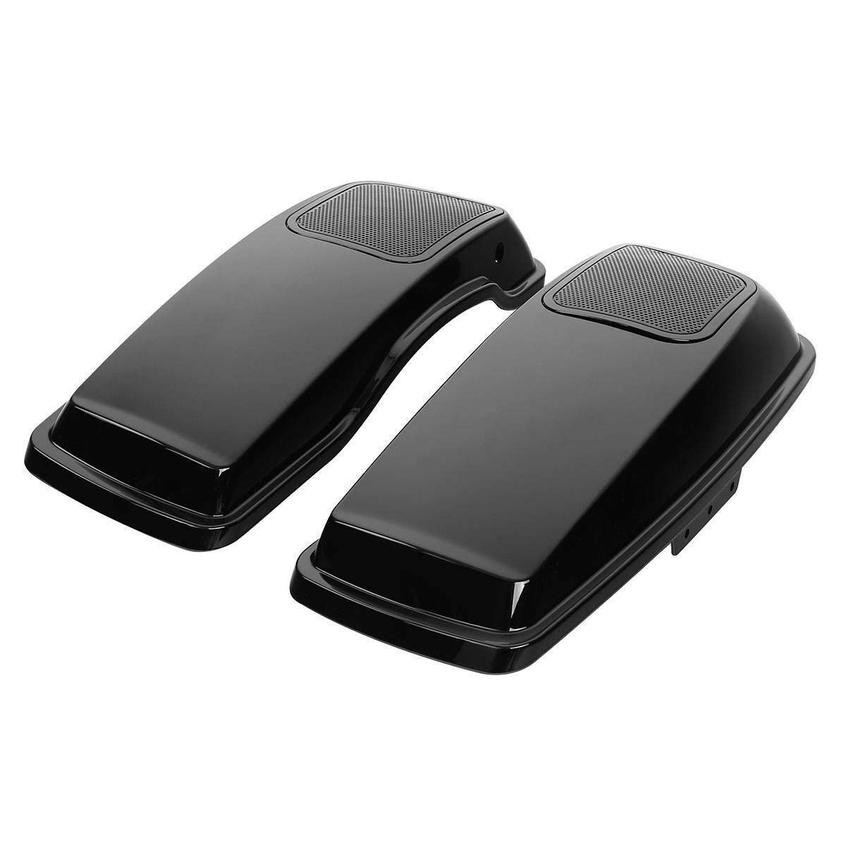 TCMT Saddlebag Speaker Lids with 6x9'' Cut Out Speaker Grills - Compatible with Harley Touring CVO Road King, Road Glide, Street Glide, Electra Glide (2014-2023) - Perfect for Motorcycle Audio Upgrades & Custom Sound Systems