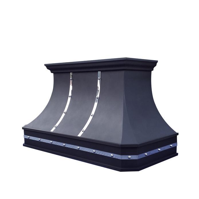 SINDA Curved Black Stainless Steel Range Hood SRH3 C2PTRM - Modern Kitchen Ventilation for Stove Top Cooking, Smoke Removal & Grease Filtering