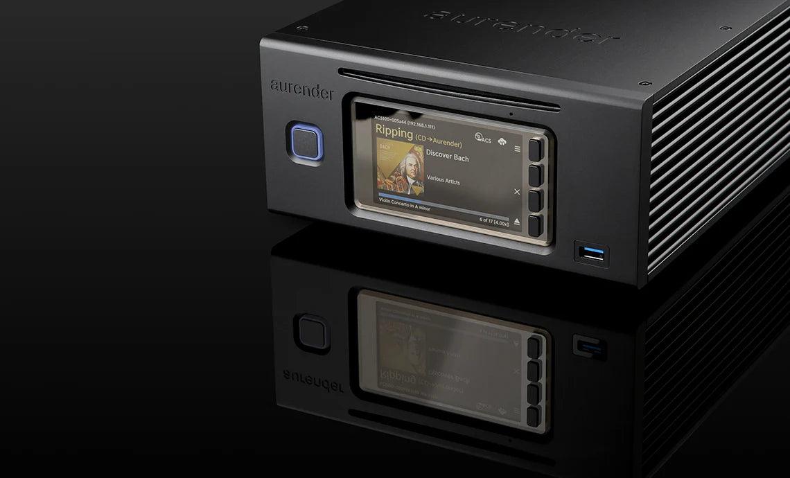 Aurender ACS100 High-End Network Audio Transport, CD Ripper & Music Server - Perfect for Audiophiles & Home Theater Systems