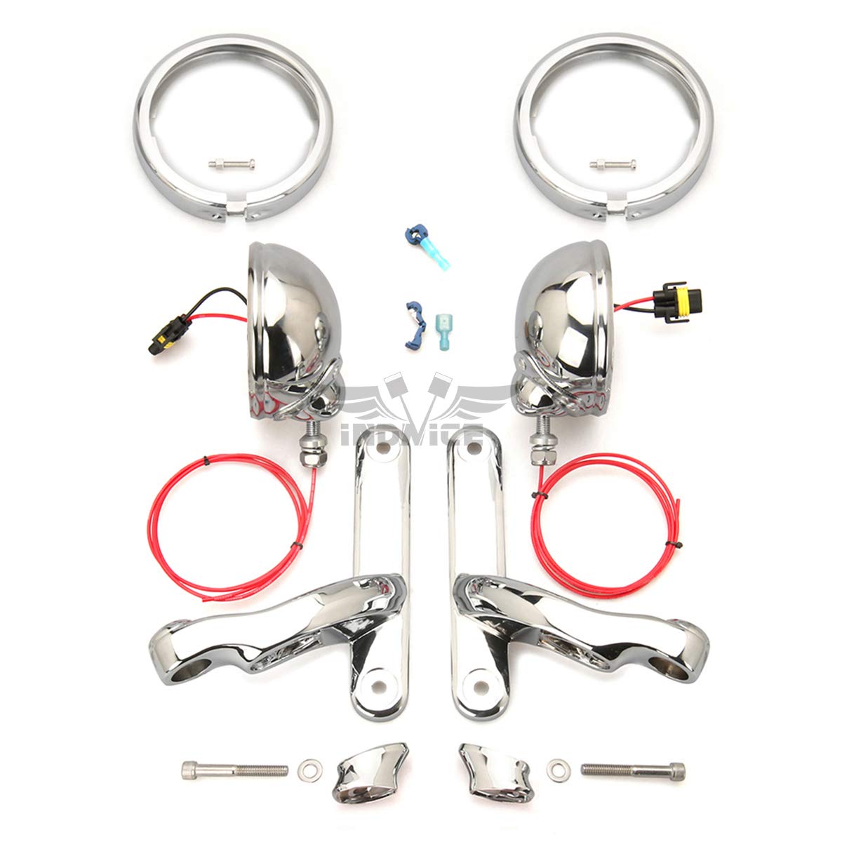 Chrome Fog Lamp Housing & LED 4.5