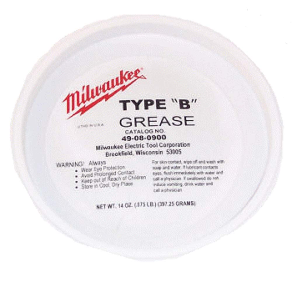 Milwaukee Grease 1 lb Type B (Part #49-08-0900) - High-Performance Lubricant for Heavy-Duty Machinery, Automotive & Industrial Equipment Maintenance