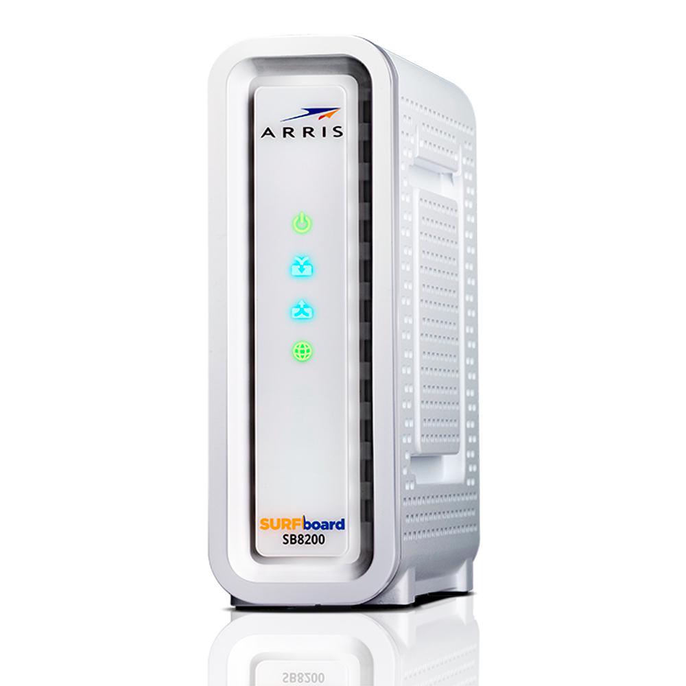 ARRIS SB8200 SURFboard DOCSIS 3.1 Cable Modem - White | High-Speed Internet Modem for Home & Office | Compatible with Xfinity, Spectrum, Cox & More | Perfect for Streaming, Gaming & Remote Work