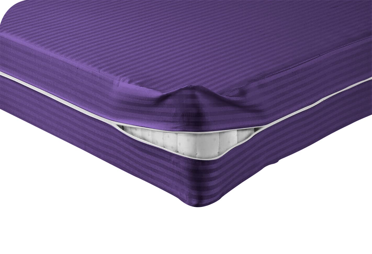 Premium 100% Egyptian Cotton Zipper Fitted Sheet - 1000 Thread Count, 6