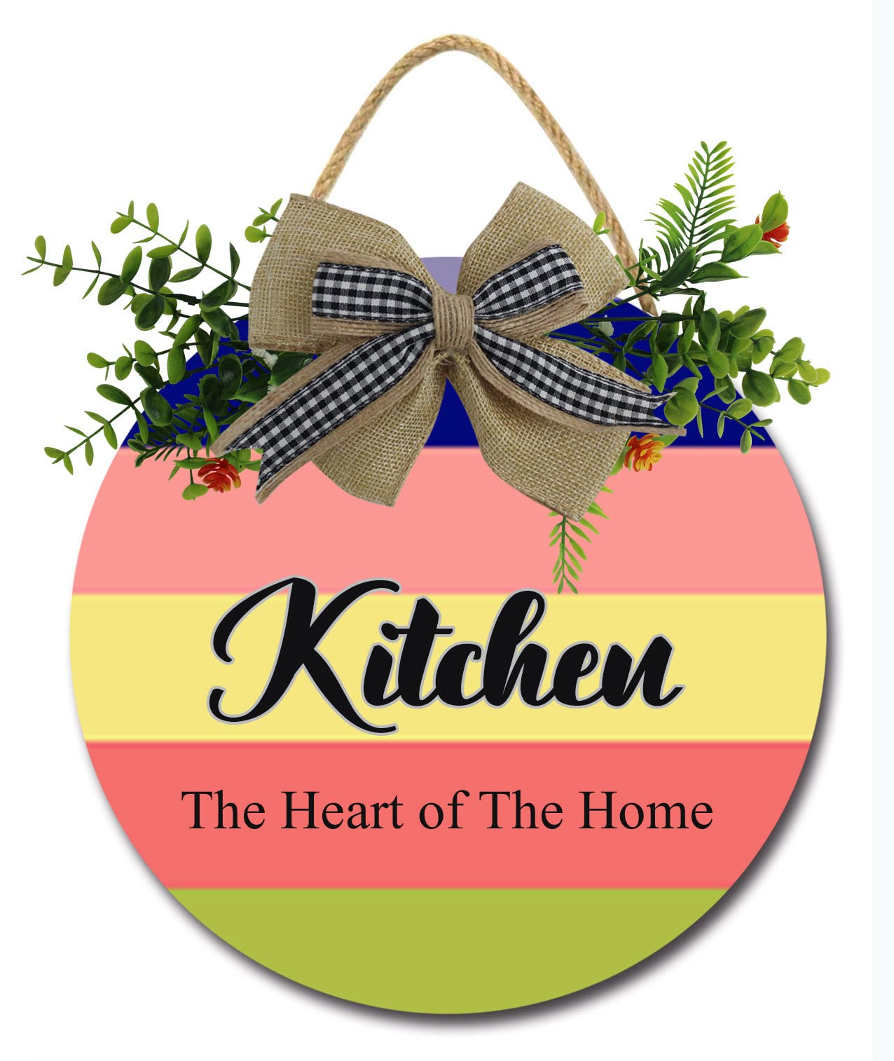 Farmhouse Kitchen Decor Signs - Rustic Wooden Wall Art with Funny Sayings | Heartwarming Home Kitchen Hanging Decor | Perfect for Farmhouse, Cottage & Country Style Kitchens