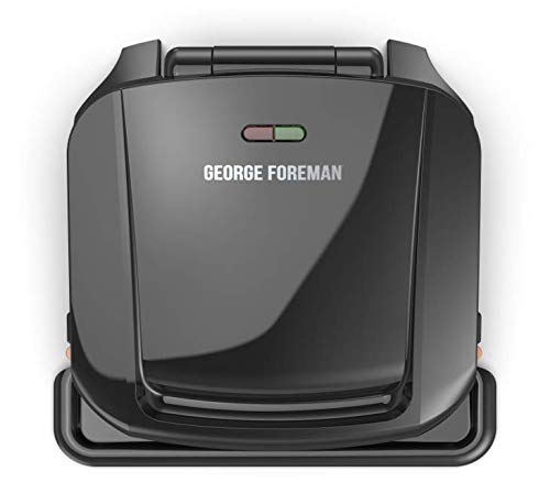 4-Serving Copper Electric Indoor Grill & Panini Press with Removable Plates - Perfect for Family Dinners, Party Cooking & Healthy Meals