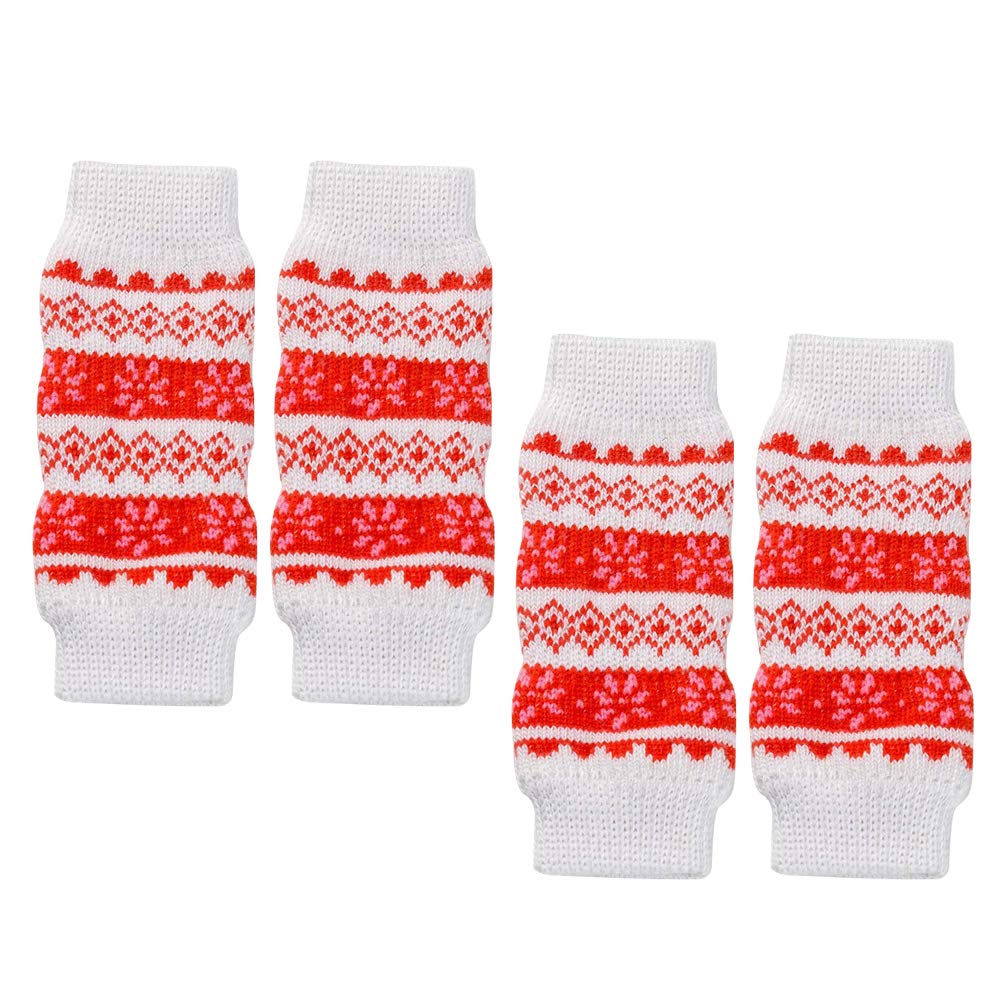 4 Pcs Dog Leg Protector Brace - Warm & Supportive Dog Knee Wraps for Small & Large Breeds - Ideal for Arthritis, Joint Pain & Cold Weather Protection - Perfect for Indoor & Outdoor Use