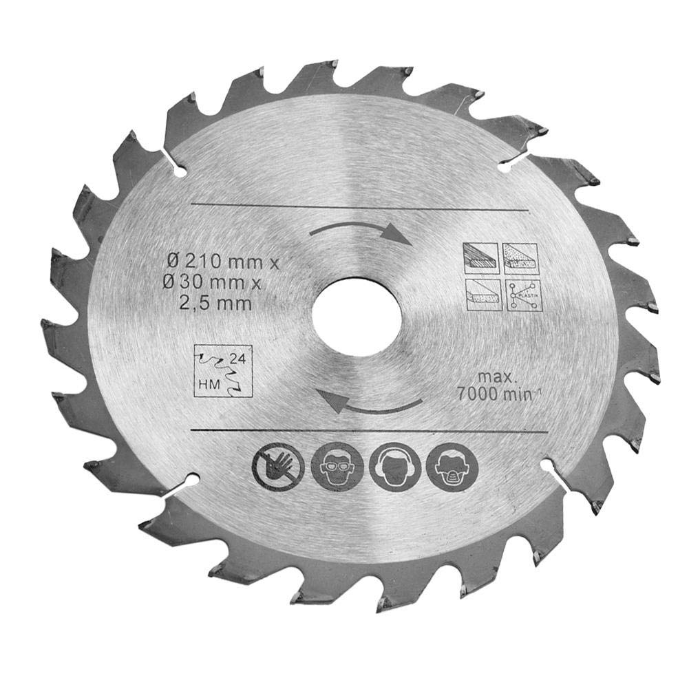 Premium 210mm Circular Saw Blades Set - 24T/48T/60T Multi-Tooth Saw Disc with 30mm Bore (3-Pack) - Perfect for Woodworking, Metal Cutting & DIY Projects