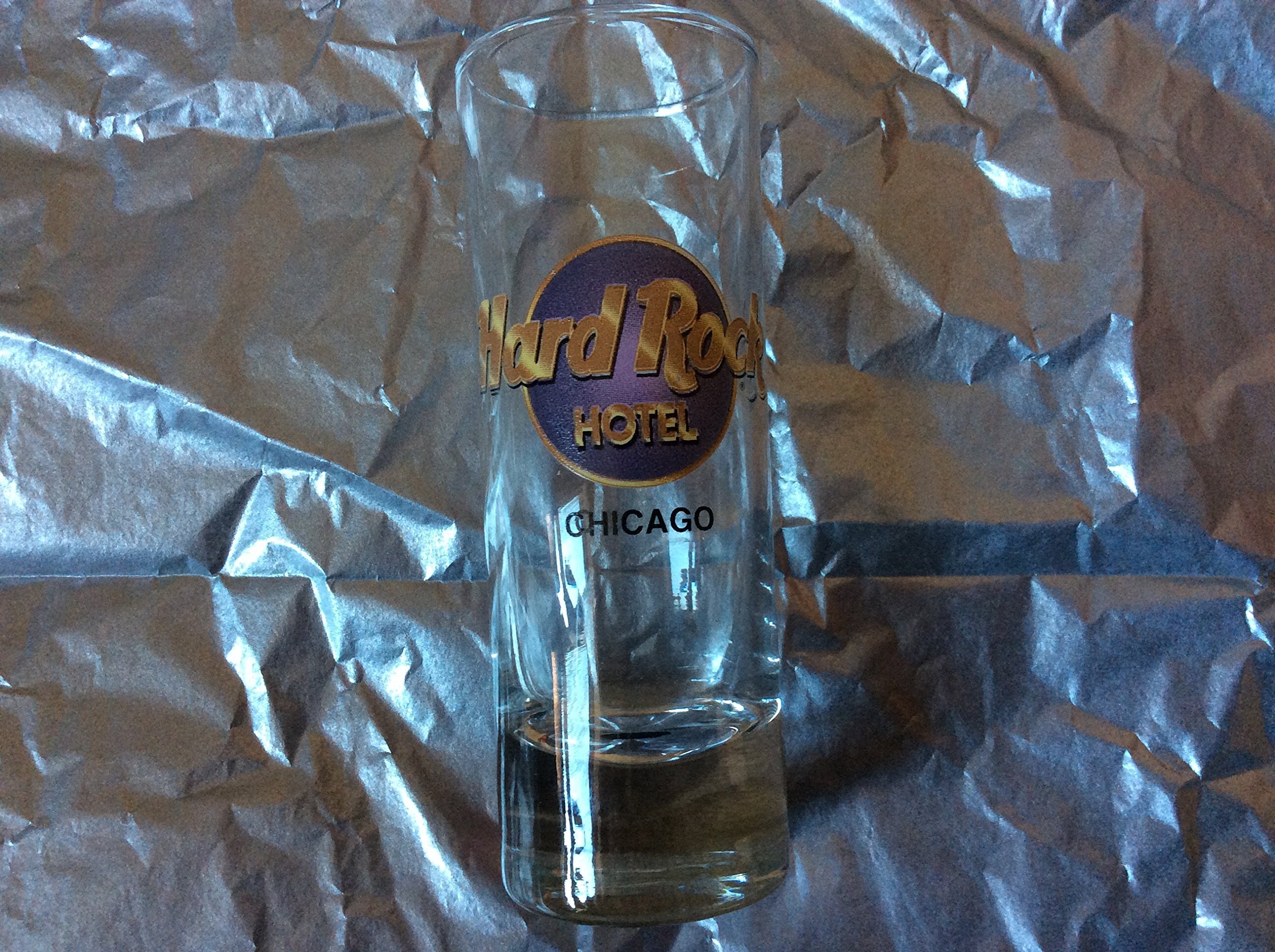 Vintage 2004 Hard Rock Hotel Chicago Souvenir Shot Glass - Collectible Barware for Parties, Home Decor & Memorabilia Displays